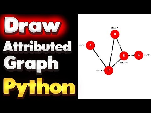 How to Draw Attributed Graph in Python | NetworkX Tutorial - Part 05