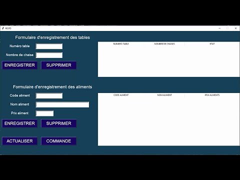 TUTO PYTHON TKINTER : gestion des commandes des clients dans un restaurant partie #1