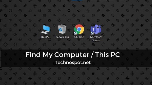 Find My Computer or This PC icon in Windows 11/10