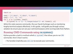 Using CMD Inside Python: A Comprehensive Guide to Managing System Commands