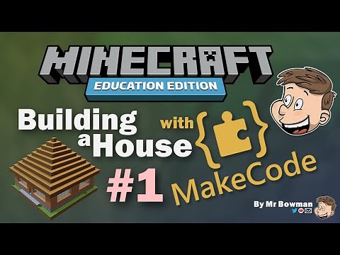 Building a House in Minecraft Education With MakeCode - Part 1 - The Foundation