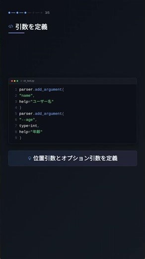 argparse.ArgumentParserでCLI引数をパースする #Python #CLI #argparse