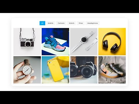 Responsive Portfolio Filter Gallery using HTML CSS & Javascript | Filterable Image Gallery