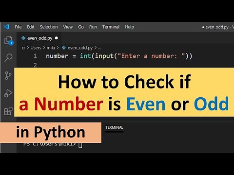 How to Check if a Number is Even or Odd in Python