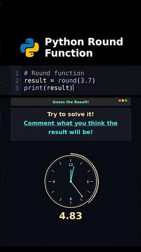 Python Round Function Explained #codingchallenge