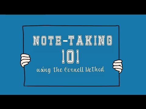 Note-Taking 101using the Cornell Method