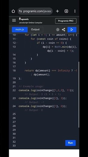 💰 Coin Change Problem | JavaScript Dynamic Programming Solution | LeetCode Tutorial