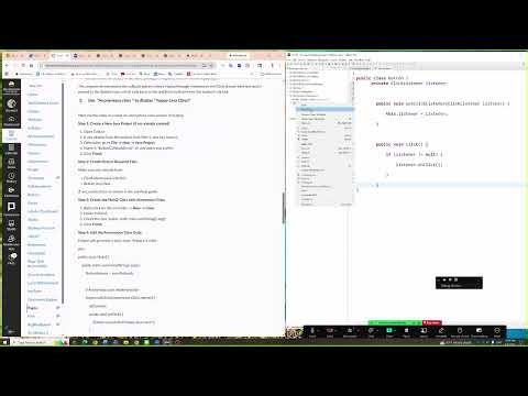 Use "Anonymous class " to display " happy Java Class!