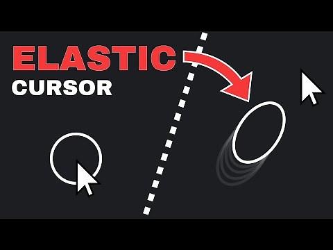 Award Winning Elastic Cursor Follow Animation