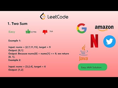 Two Sum | Leetcode Solution Explained | JAVA
