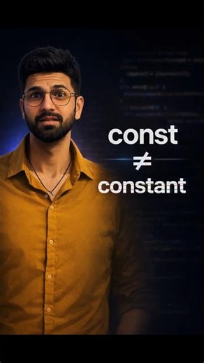 JavaScript: const Keyword | Understanding const in Javascript #shorts