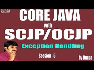 Core Java with OCJP/SCJP: Exception Handling Part-5 || throw and throws