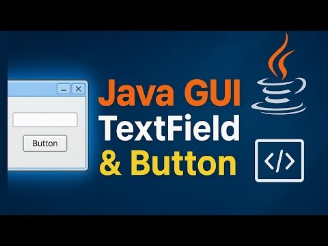 Java GUI: How to Use JTextField and JButton Java Swing | #2