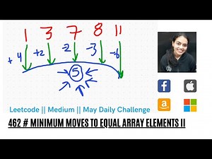 Leetcode 462. Minimum Moves to Equal Array Elements II
