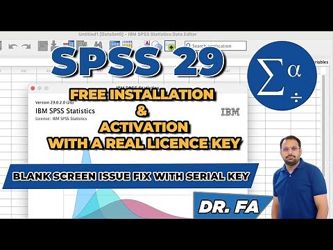 Free IBM SPSS 29 (2024) - How to Activate Free SPSS through a Serial Key- IBM SPSS 29