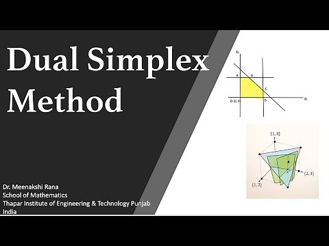 Optimization Techniques-Dual Simplex Method