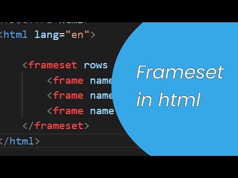 HTML Tutorial - HTML frameset tag | HTML frame tag | Quick Code Academy