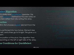Mastering QuickSelect: How to Efficiently Find the k-th Element in an Array