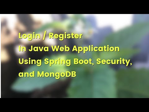 Spring Boot, Security, MVC, Data and MongoDB Login Example