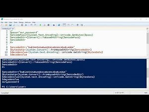 PowerShell Encoding and Decoding Password