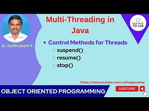 98 suspend() - resume() - stop() : Thread Control Methods in Java