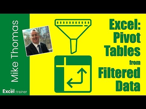 How to Create a Pivot Table From a Filtered List in Excel