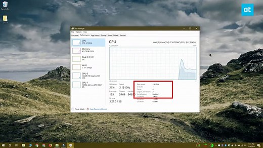 How to check CPU Core count on a Windows 10 PC