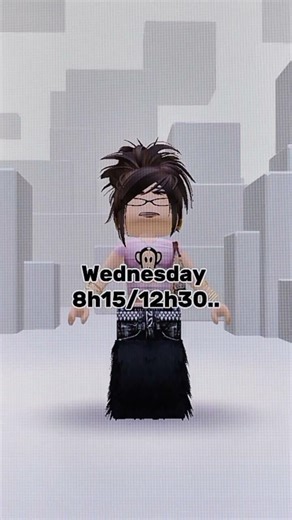 Emploi du temps..🤧 #crocro #faitespercer #college #roblox