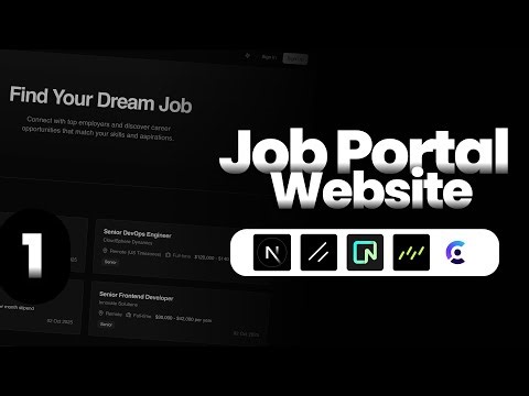 Build A Job Portal | Next.js 15 Tutorial with Clerk, Drizzle, Neon DB, ShadCN - Demo (Part 1)