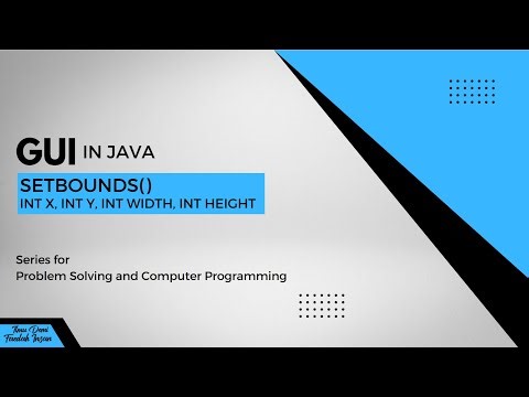 Java Programming [GUI: setBounds()]