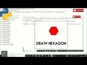 How to Draw a Hexagon in Python by using Turtle Graphics Module | Anmol Agrawal