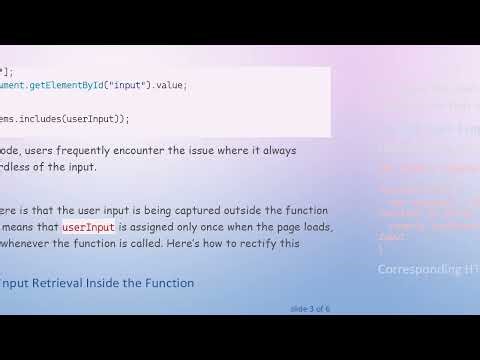 How to Check if a User Input String is in an Array in JavaScript