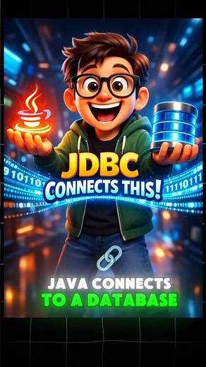 How Java Connects to a Database? (JDBC Explained in 30s) #java #database #shorts