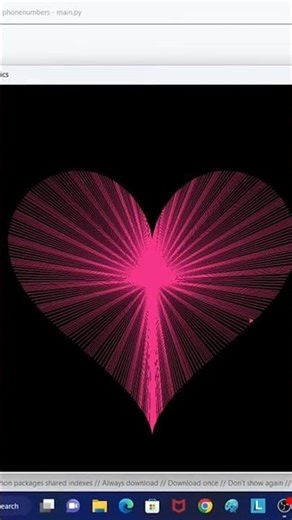 Beautiful Heart Design | Python #shorts