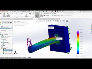 Solidworks Simulation Static FEA Analysis | Alloy Round Beam