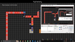 Introducing PyFactory - a Factorio clone developed in Python using PyGame! Link in comments