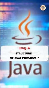 Structure of Java Program? 🤔| Programming Basics Explained Simply #codingforbeginners