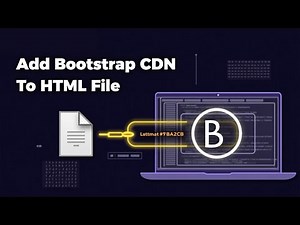 How to Add Bootstrap CDN Link to an HTML File | Step-by-Step Guide (2025) 🖥️💡