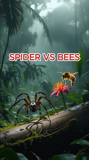 SPIDER VS BEES Who Will WIN in Fierce Showdown?