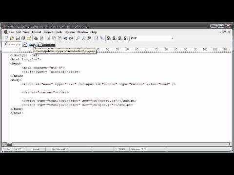 jQuery Tutorial - 102 - AJAX Send Data