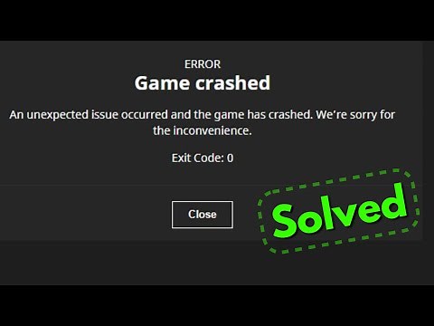 Fix minecraft game crashed an unexpected issue occurred and the game has crashed Exit Code 0