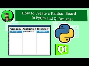 How to Create a Kanban Board in PyQt6 and Qt Designer