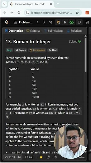 LeetCode 13 | Roman to Integer Explained Step-by-Step - JavaScript Solution