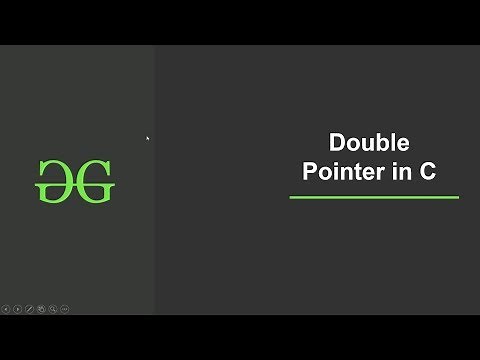 Double Pointer (Pointer to Pointer) in C | GeeksforGeeks