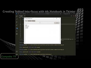 TKinter 22: Tabs with ttk.Notebook