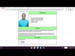 How to Make a Simple Biography Using HTML