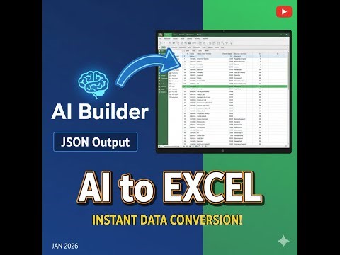 Convert AI builder Output from JSON to Excel #powerautomate