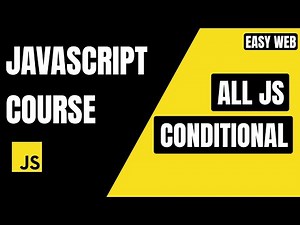 JavaScript Conditional Statements Explained 🔥 | if, else, else if & switch #EasyWebSeries