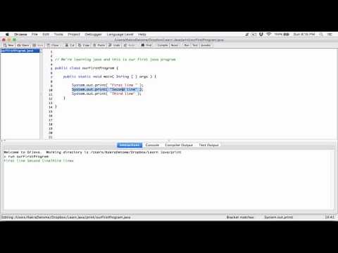 5. The System.out.print statement - Learn Java