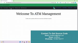 ATM Management System In Java Using JSP And Servlet With Source Code – Codebun